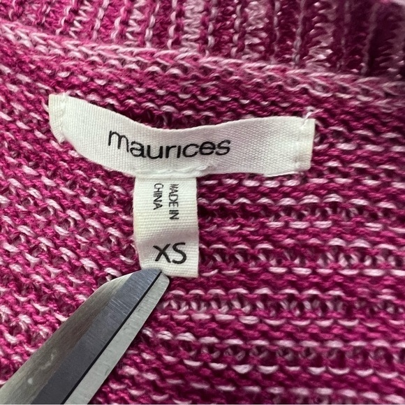 MAURICES Women’s Open Loose  Knit Cardigan Sweater Sz XS Multi Color Long Sleeve - Picture 7 of 12